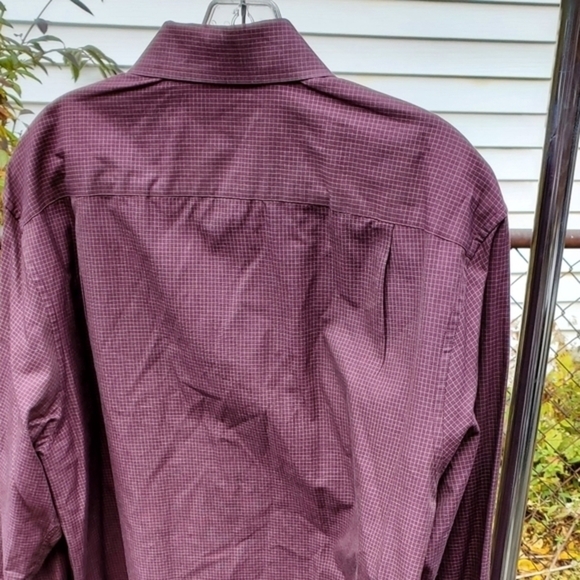 Joseph Abboud plaid button down shirt L - Picture 4 of 9